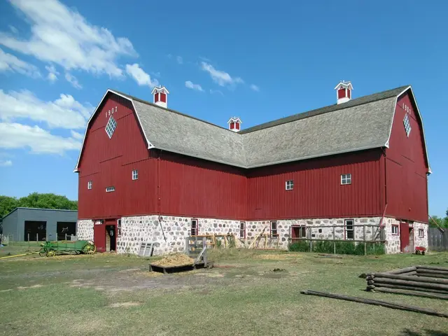 The 1907 stone-and-timber barn at Motherwell Homestead
